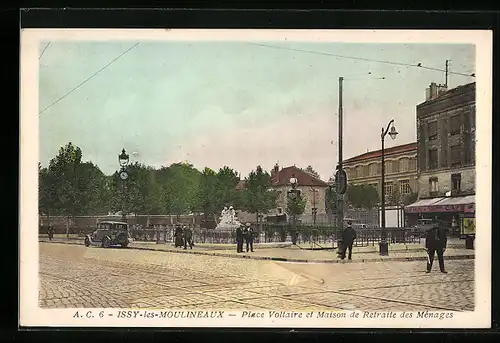 AK Issy-les-Moulineaux, Place Vollaire et Maison de Retraite des Mènages