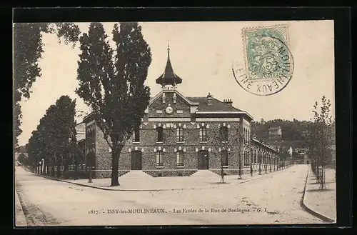 AK Issy-les-Moulineaux, Les Ecoles de la Rue de Boulogne