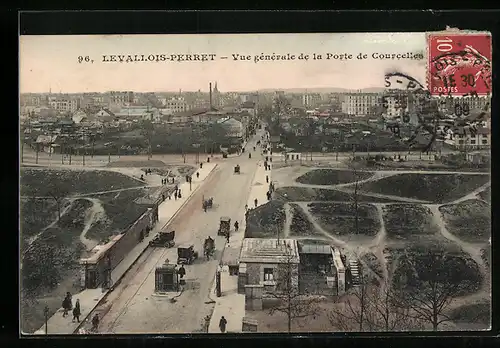 AK Levallois-Perret, Vue generale de la Porte de Courcelles