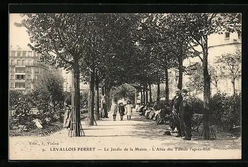 AK Levallois-Perret, Le Jardin de la Mairie