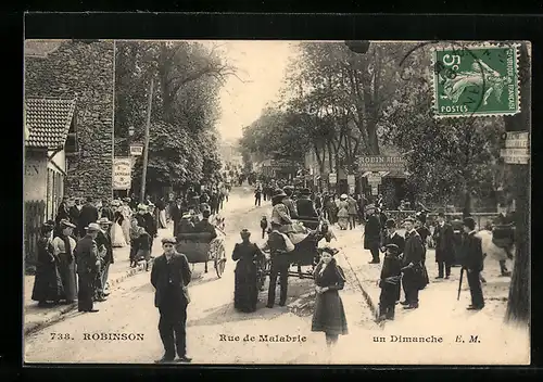 AK Robinson, Rue de Malabrie, Un Dimanche