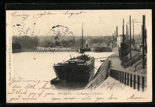 AK Puteaux, Le Barrage et l`Ècluse