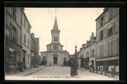 AK Fontenay-aux-Roses, L`Eglise et la Place