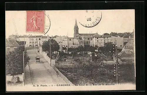 AK Garches, Le haut de la Rue de la Station