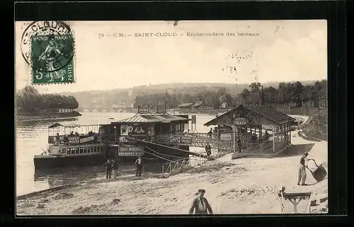 AK Saint-Cloud, Embarcadère des Bateaux