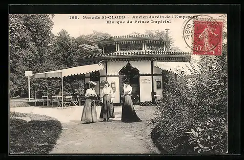 AK Saint-Cloud, ancien jardin de l'empereur, kiosque du prince impérial