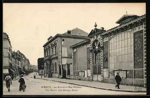 AK Sceaux, Le Marche et Rue Houdan