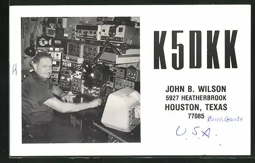 AK Houston, Texas, John B. Wilson, K5DKK