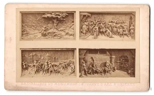 Fotografie A. Gatineau, Orleans, Ansicht Orleans, Bas-Reliefs Du Monument De Jeanne D'Arc