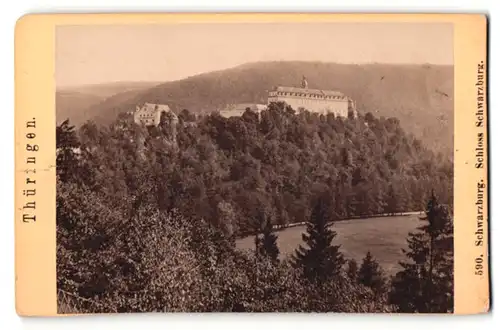 Fotografie Fotograf unbekannt, Ansicht Schwarzburg i. Thür, Schloss Schwarzburg