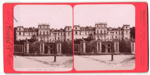 Stereo-Fotografie G. Brogi, Firenze, Ansicht Torino, Villa Regina