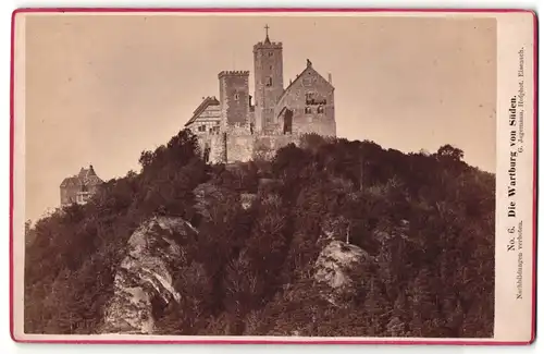 Fotografie G. Jagemann, Eisenach, Ansicht Eisenach, Wartburg von Süden