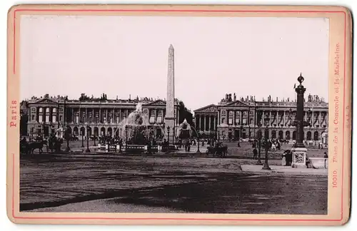 Fotografie Römmler & Jonas, Dresden, Ansicht Paris, Place de la Concorde et la Madelaine