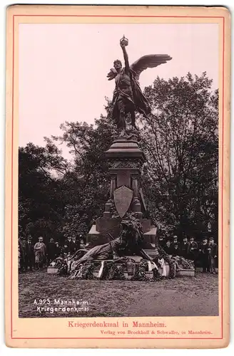 Fotografie Brockhoff & Schwalbe, Mannheim, Ansicht Mannheim, Kriegerdenkmal