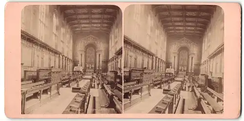 Stereo-Fotografie Fotograf unbekannt, Ansicht Cambridge, Trinity College Chapel