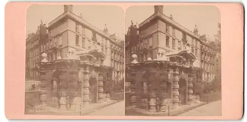 Stereo-Fotografie Fotograf unbekannt, Ansicht London, Gebäudeansicht