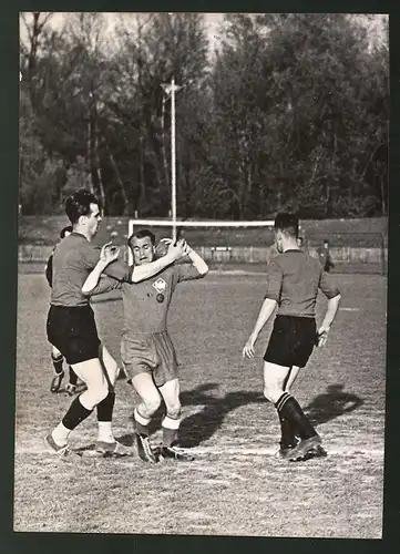 Fotografie Ansicht Wien, WAC-Platz, Handballspiel WAC Wien gegen Post SV München 1939