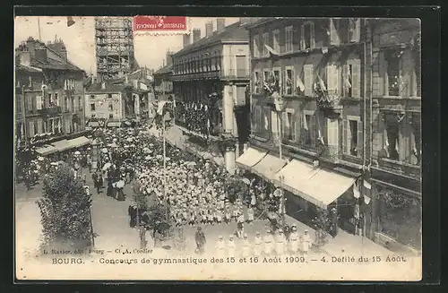 AK Bourg, Concours de gymnastique 1909