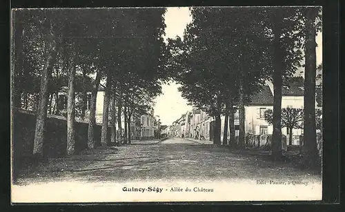 AK Quincy-Ségy, Allée du Chateau