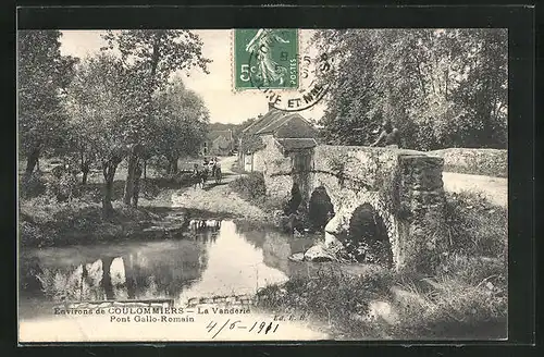 AK Coulommiers, La Vanderie, Pont Gallo-Romain