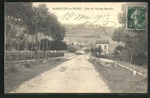 AK Marolles-sur-Seine, Gare de Noslong-Marolles