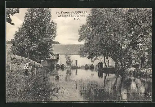 AK Souppes, Le Loing à Beau-Moulin