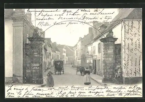 AK Rozoy-en-Brie, Porte et Rue de Gironde