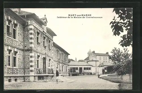 AK Mary-sur-Marne, Interieur de la Maison de Convalescence