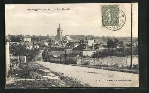 AK Montigny-Lencoup, Vue Generale, l'Eglise