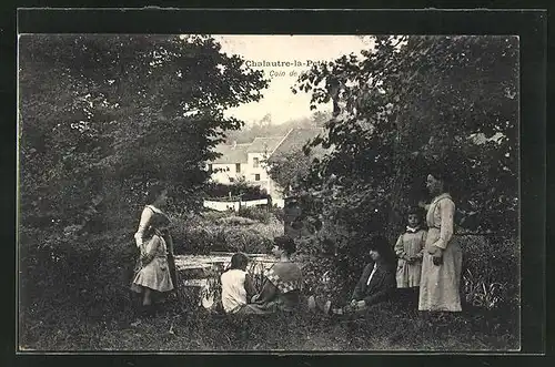 AK Chalautre-la-Petit, Coin de l'Etang
