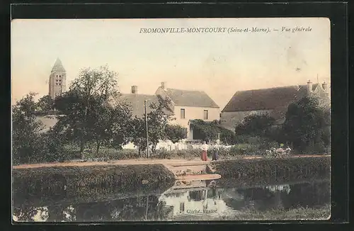 AK Fromonville-Montcourt, Vue générale