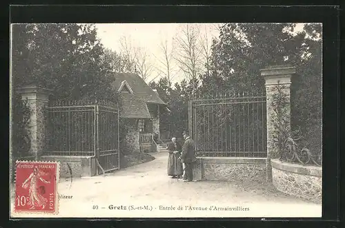 AK Gretz, Entrée de l`Avenue d`Armainvilliers