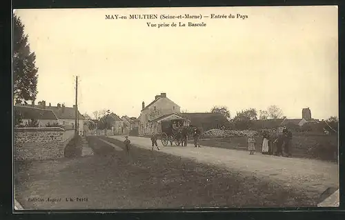 AK May-en-Multien, Entrée du Pays, Vue prise de La Bascule