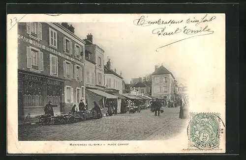 AK Montereau, Cafe Moret, Place Carnot