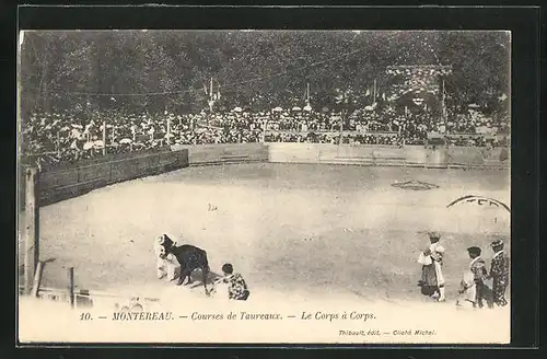 AK Montereau, Courses de Taureaux, Le Corps à Corps, Stierkampf-Arena