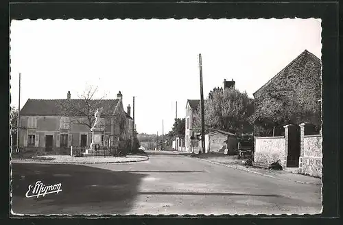 Foto-AK Choisy-en-Brie, Route de Coulommiers