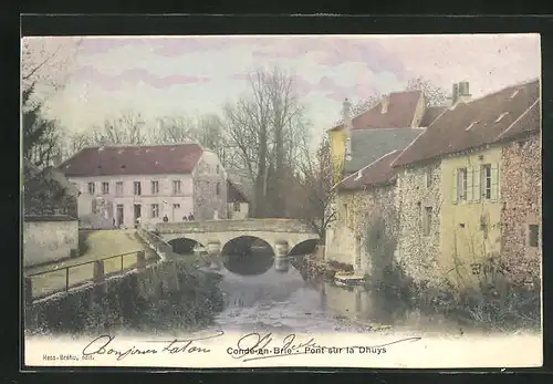 AK Condé-en-Brie, Pont sur la Dhuys