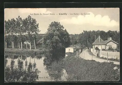 AK Couilly, Les Bords du Grand Morin, Les Bains, Le Lavoir