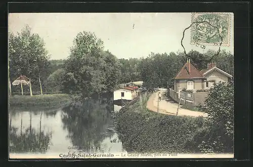 AK Couilly-Saint-Germain, Le Grand Morin, pris du pont