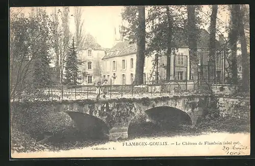 AK Flamboin-Gouaix, Le Château de Flamboin, Côté est