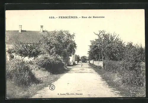 AK Ferrières, Rue de Rouesse, Strassenpartie
