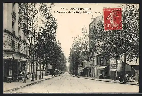 AK Montrouge, L`Avenue de la Rèpublique