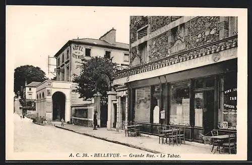 AK Bellevue, Le Tabac, Hotel de la Tete Noire, Grande Rue