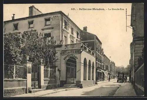 AK Bellevue-Meudon, La Grande-Rue
