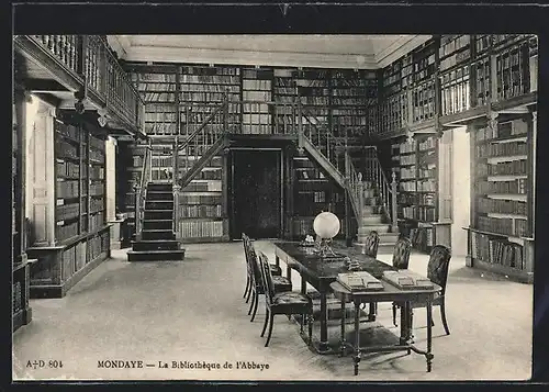 AK Mondaye, la Bibliothèque de l`Abbaye