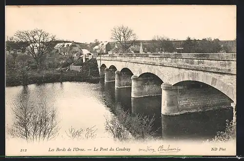 AK Les Bords de l'Orne, Le Pont du Coudray