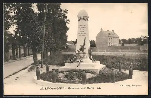 AK Luc-sur-Mer, monument aux morts