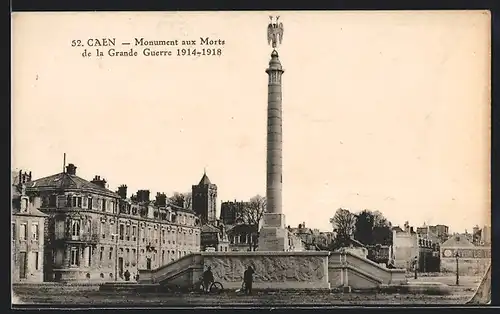AK Caen, Monument aux Morts