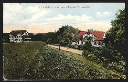 AK Bad Essen, Altes und neues Berghaus W. Diekmann