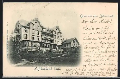 AK Sand /Schwarzwald, Luftkurhotel Sand